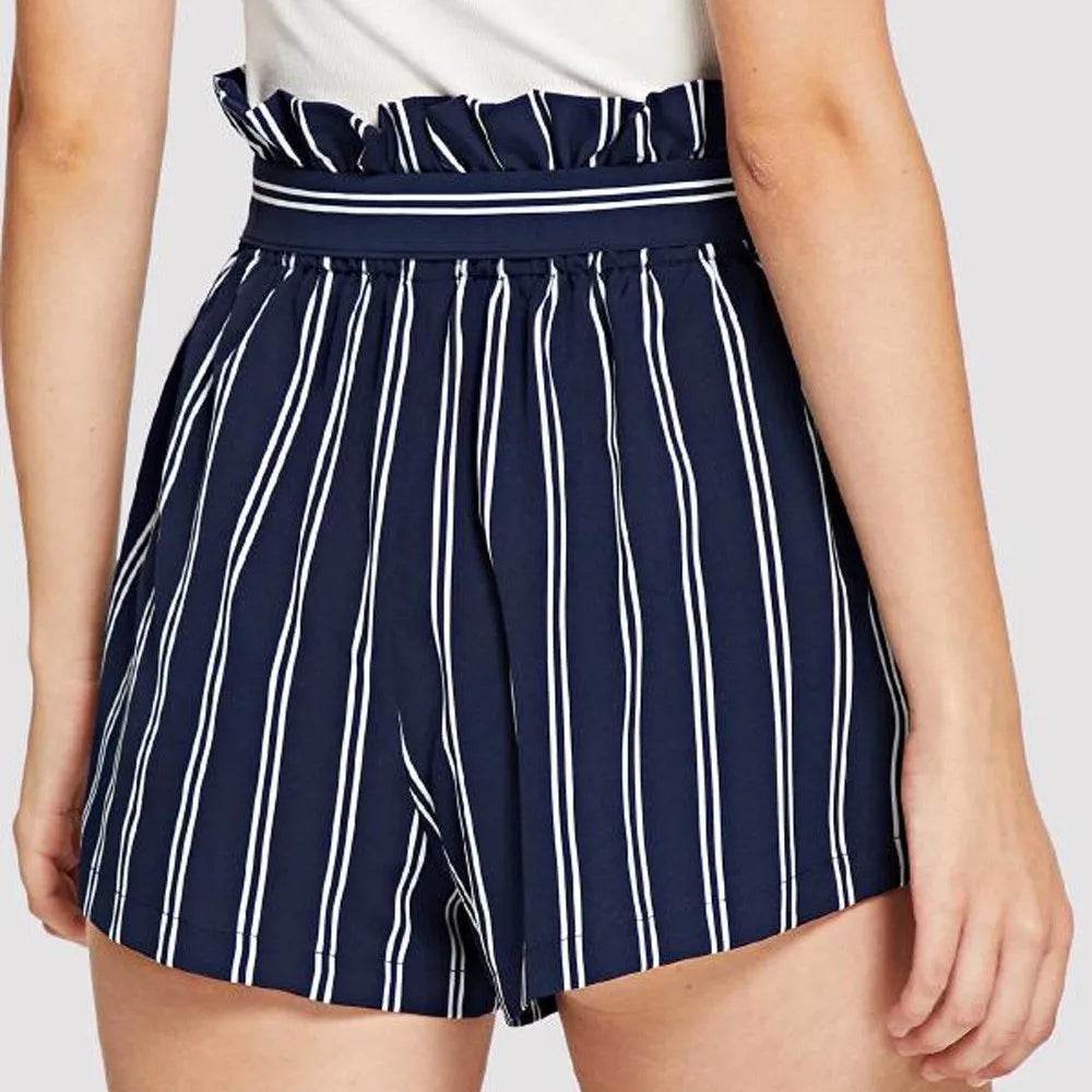 Women’s Plus Size Striped Board Shorts – Stylish Summer Beach Wear - MODISH X