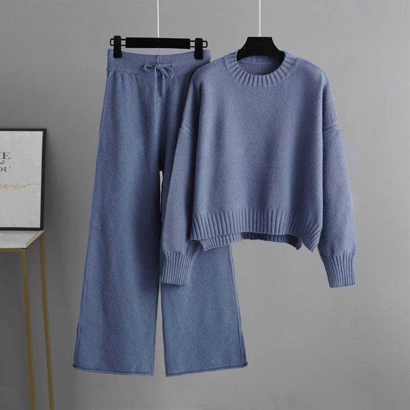 Women’s Knitted Wide-Leg Pants Set – Cozy & Stylish - MODISH X