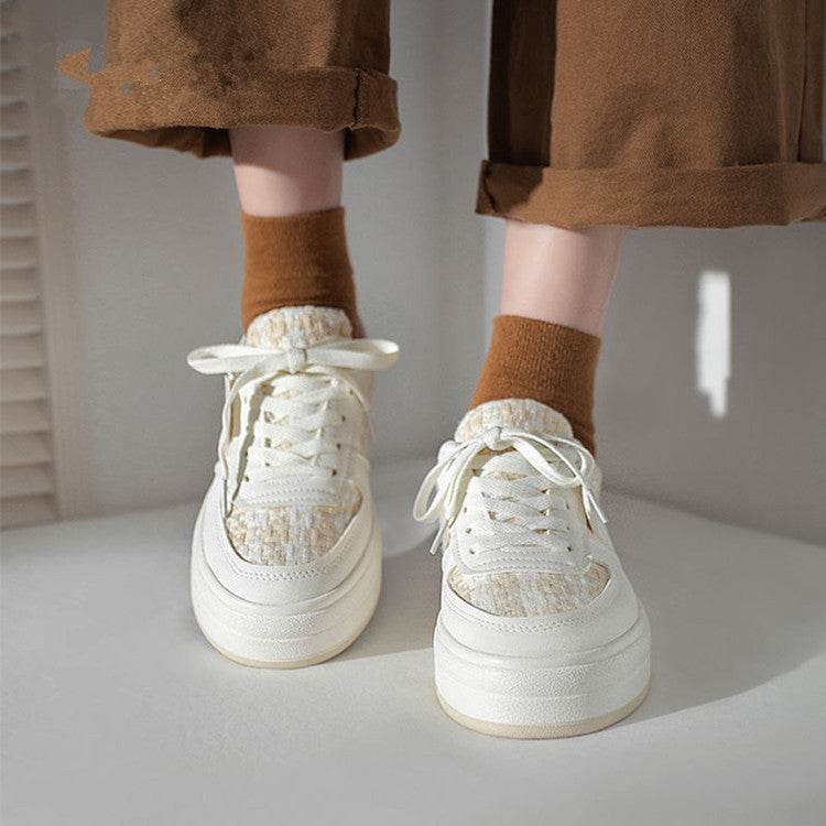 White Sneakers for Women – Modish & Comfortable Canvas Platform Shoes - MODISH X