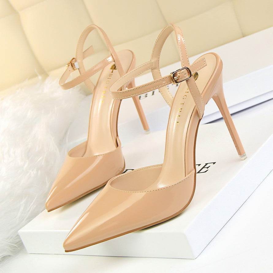 Women's Nude Beige High Heel Sandals – Modish & Elegant Nightwear - MODISH X