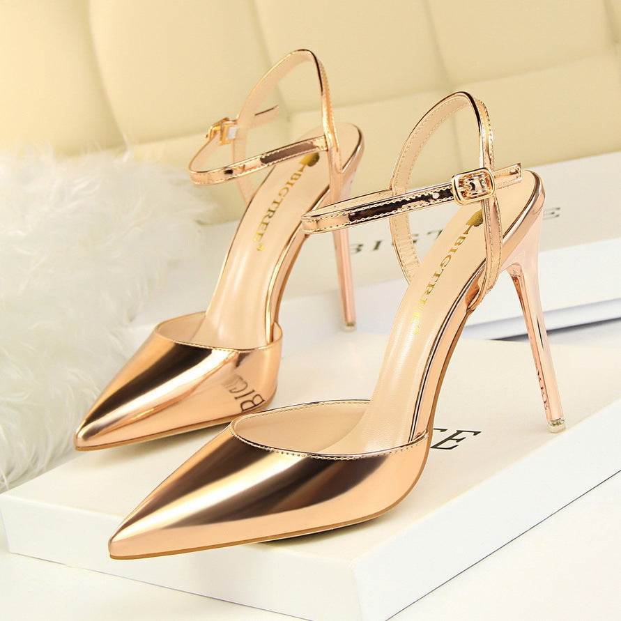 Women's Nude Beige High Heel Sandals – Modish & Elegant Nightwear - MODISH X