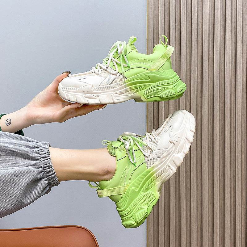 Women's Green Sneakers – Comfortable High-Top Sports Shoes - MODISH X