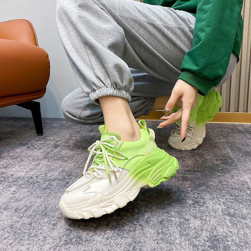 Women's Green Sneakers – Comfortable High-Top Sports Shoes - MODISH X