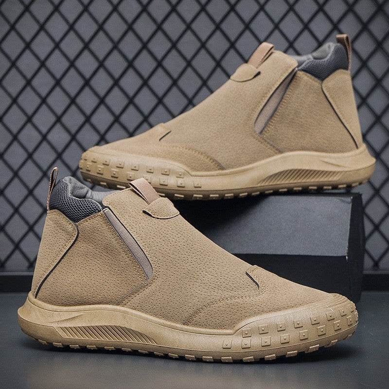 Men’s Waterproof Work Boots – Durable, Side-Zip Design - MODISH X