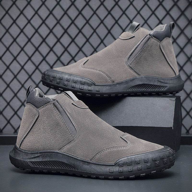 Men’s Waterproof Work Boots – Durable, Side-Zip Design - MODISH X