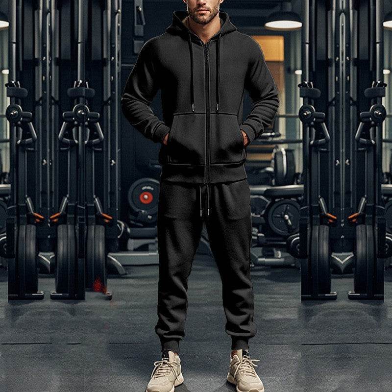 Men’s Casual Fleece Two-Piece Set – Stylish & Warm - MODISH X