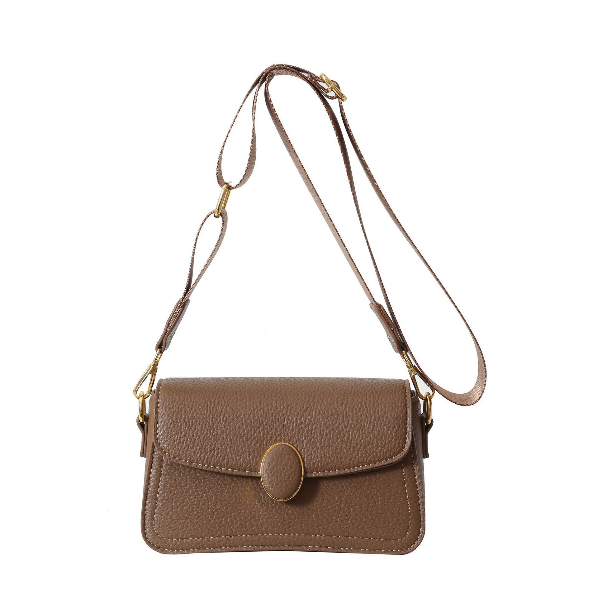 Stylish Women's PU Leather Cross Body Bag with Wide Strap - MODISH X