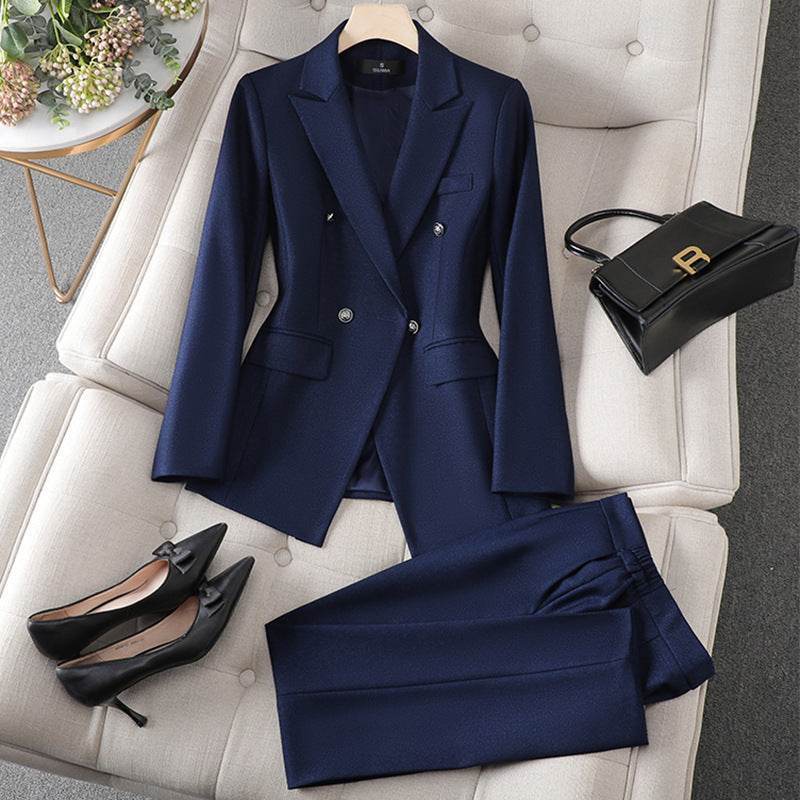 Women’s Black Business Suit for Work – Cropped Pants - MODISH X