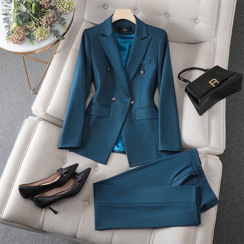 Women’s Black Business Suit for Work – Cropped Pants - MODISH X