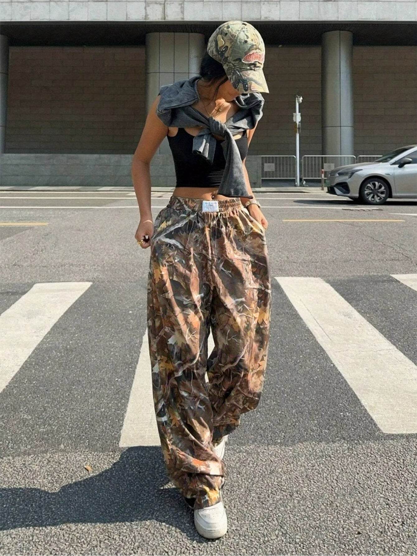 Women’s High-Rise Camo Cargo Pants – Edgy, Comfy & On-Trend - MODISH X