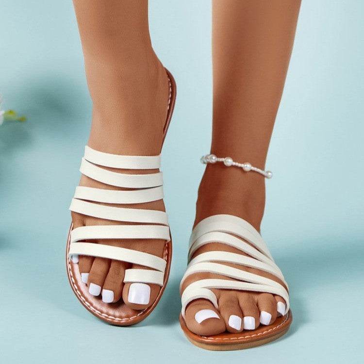 Women's Summer Trendy Flat Sandals – Lightweight, Chic & Comfy - MODISH X