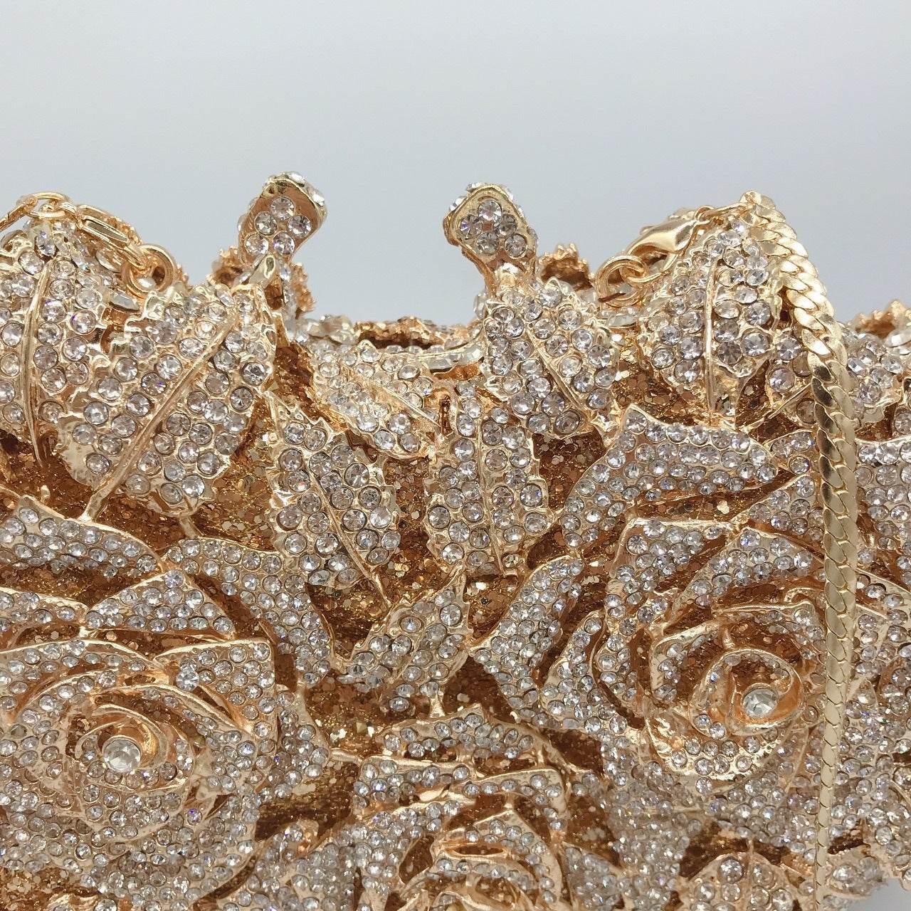 Rose Diamond Clutch Bag – Elegant Evening Clutch for Women - MODISH X