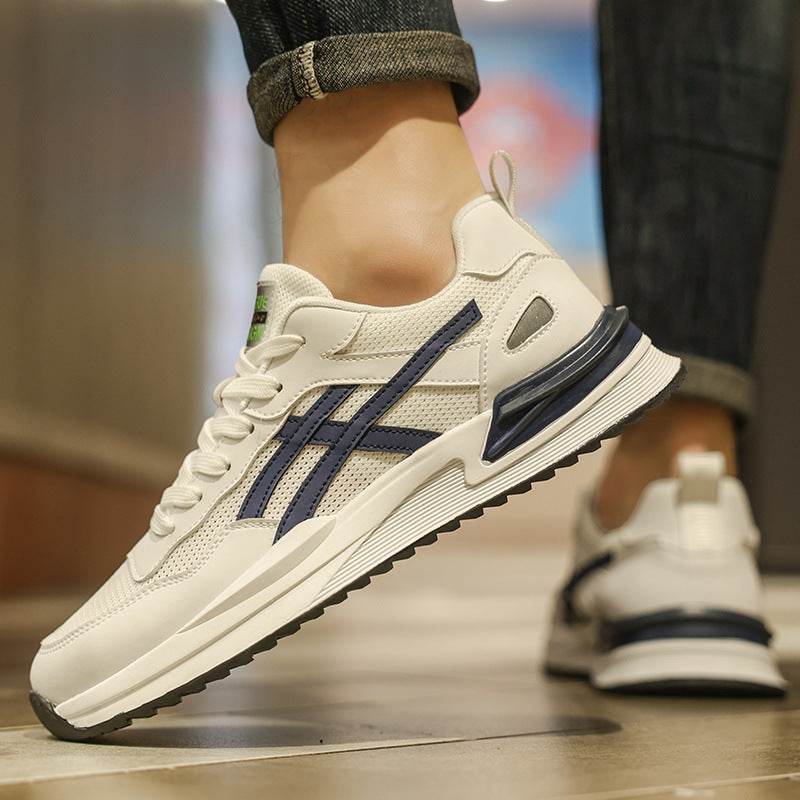 Men’s Double Zipper Casual Board Shoes – Breathable Canvas, Non-Slip Sole - MODISH X