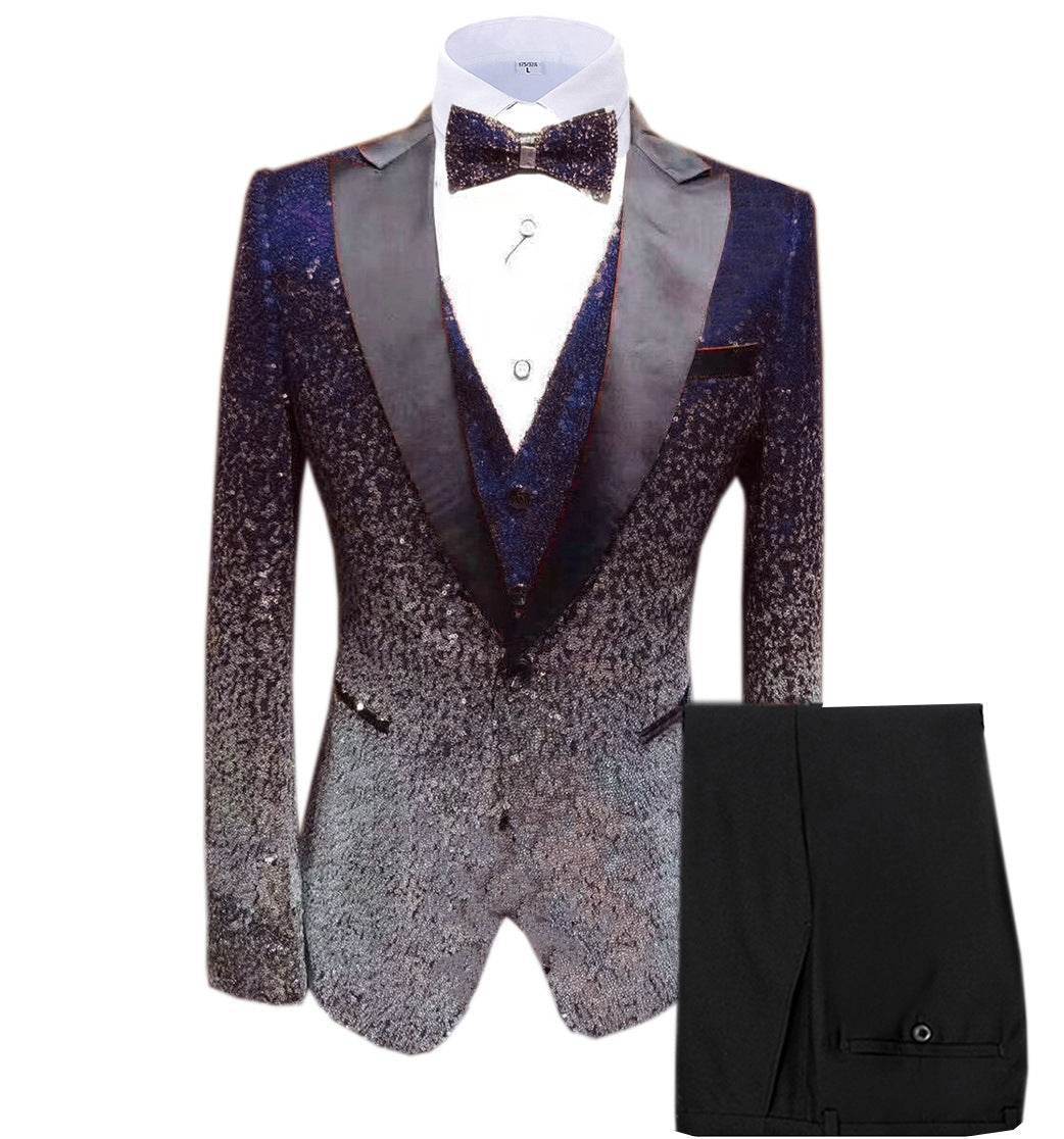 Stylish Three Piece Suit for Men – Smart Sequin Dress Suit - MODISH X