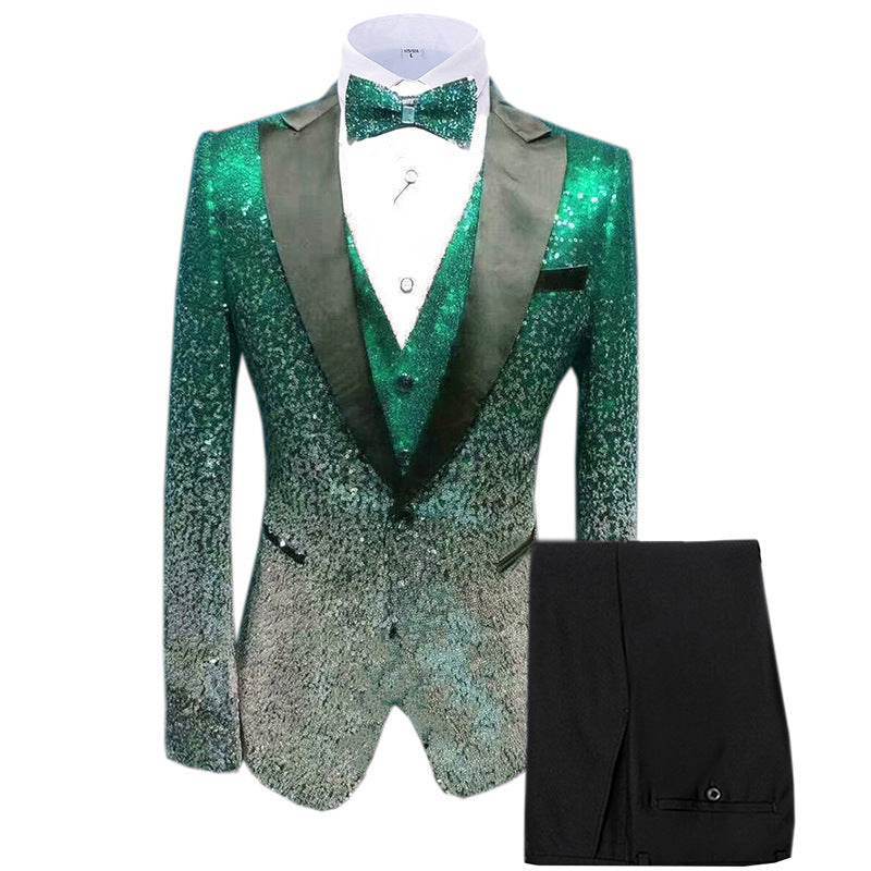 Stylish Three Piece Suit for Men – Smart Sequin Dress Suit - MODISH X
