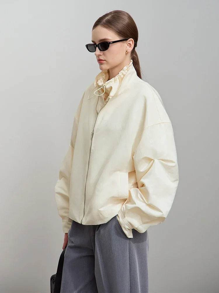 Women’s Amii Minimalist Glossy Jacket – Chic Spring Style - MODISH X