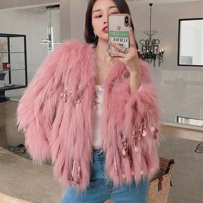 Premium Women’s Tassel Fox Fur Coat – Luxurious & Eco-Friendly - MODISH X