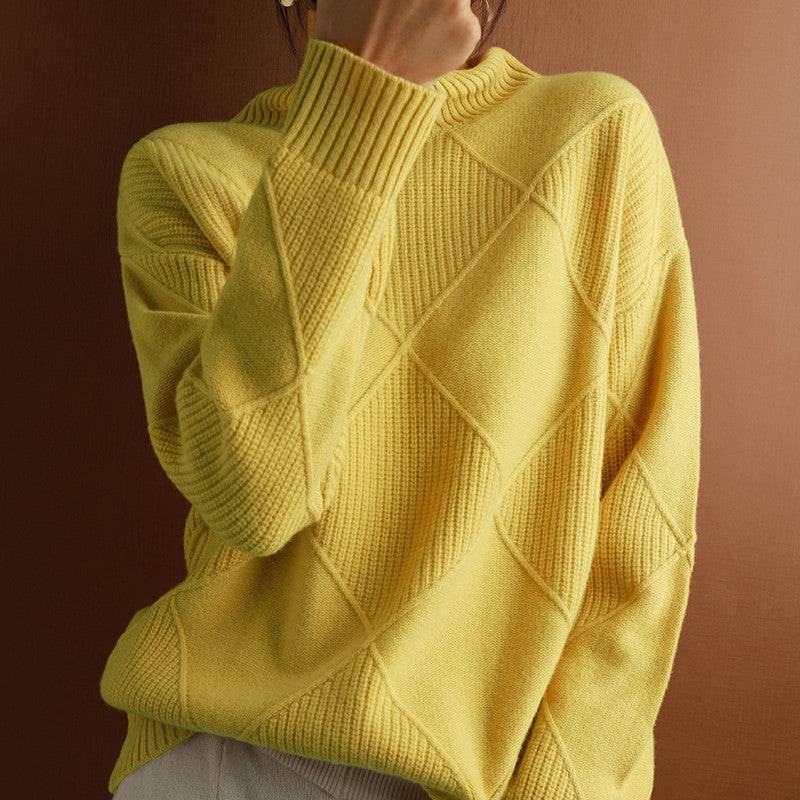 Women's Long-Sleeve Knitted Sweater – Perfect for Winter Fashion - MODISH X