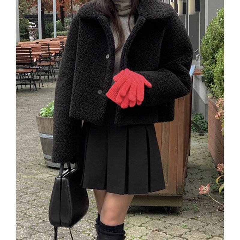 Women’s Retro Lamb Fur Coat – Ultra-Warm, Timeless & Versatile - MODISH X