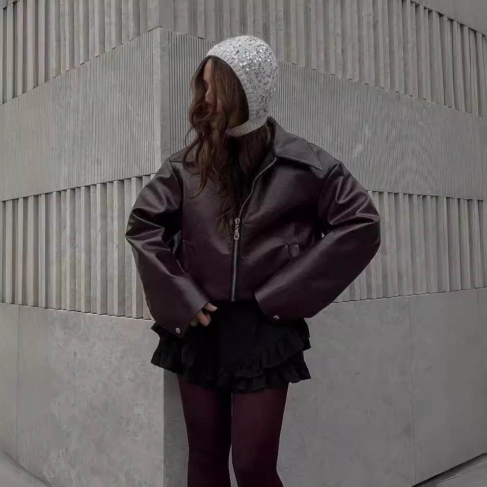 Women’s Imitation Leather Jacket – Edgy, Stylish & Versatile - MODISH X