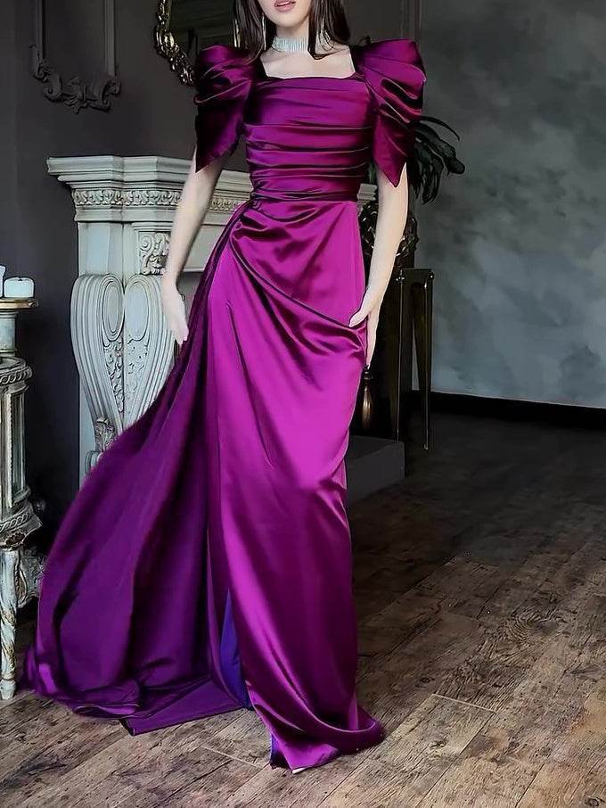 Women's Elegant Puff Sleeve Maxi Dress – Stunning Choice for Parties & Weddings - MODISH X