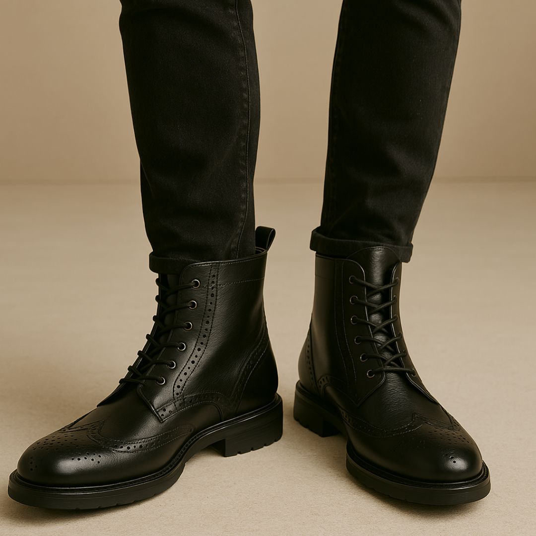 Men's Fancy Leather Boots