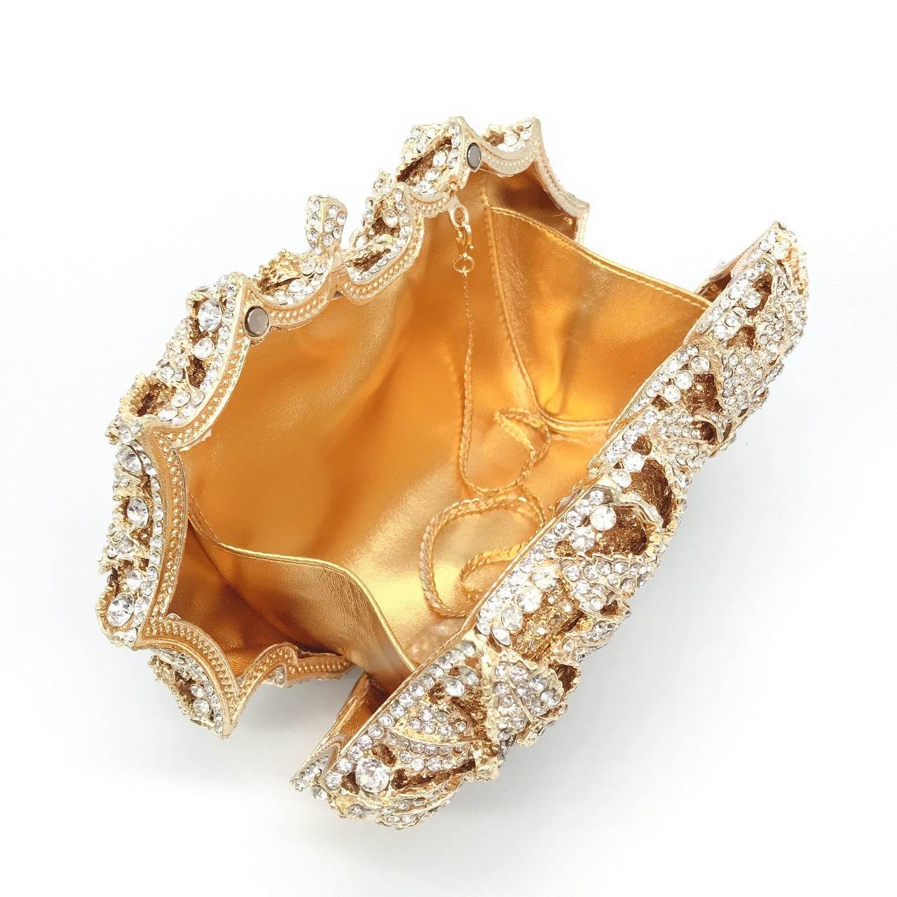 Rose Diamond Clutch Bag – Elegant Evening Clutch for Women - MODISH X