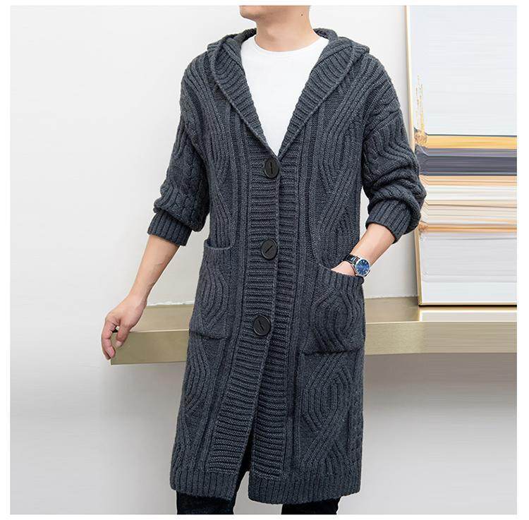 Men’s Hooded Knitted Cardigan Jacket – Warmth & Style for Winters - MODISH X