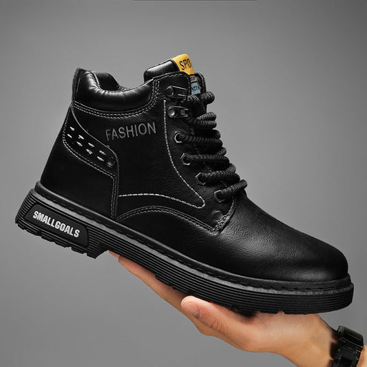 Men's Martin All-Matching Retro Style Leather Boots – Stylish & Comfortable