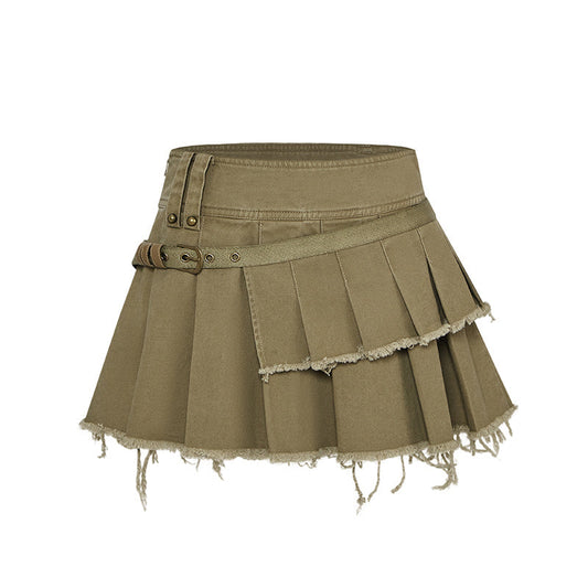 Women's Asymmetric Splicing Short Skirts – Trendy UK Style