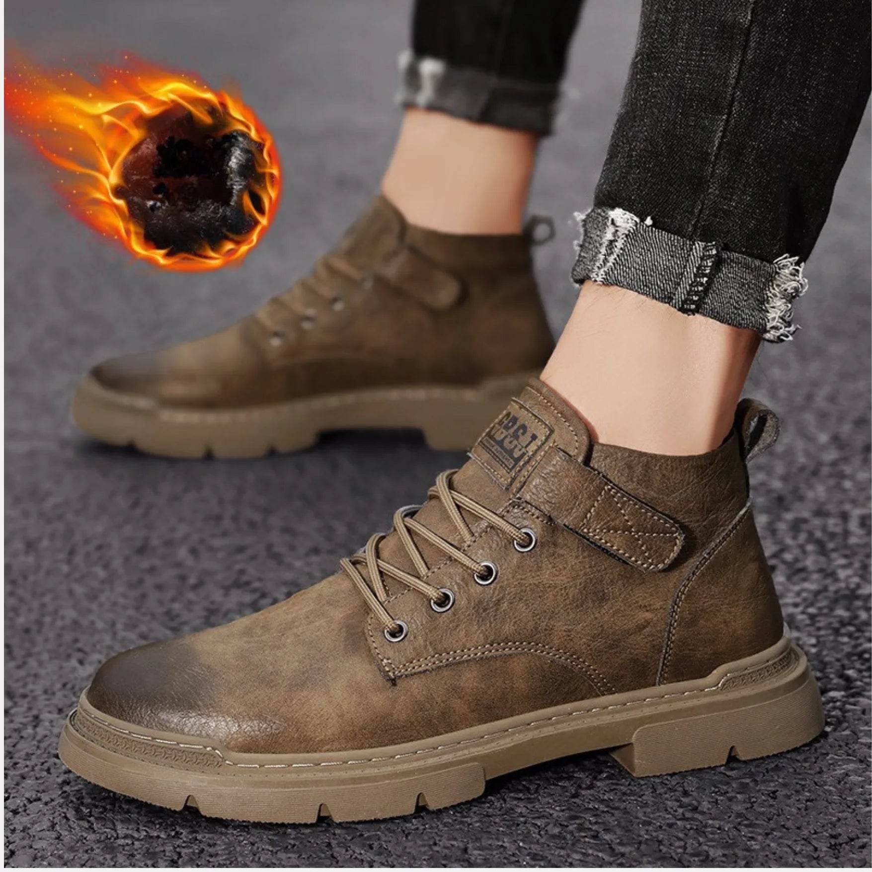 Best Men's Vintage Fashion Motorcycle Boots – Durable & Stylish - MODISH X