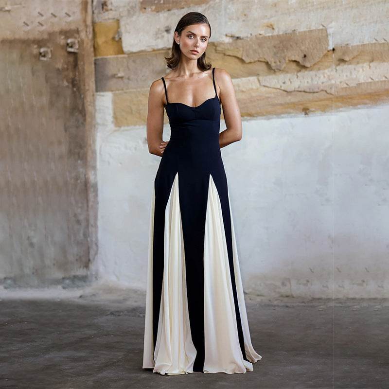 Women’s Contrast Colour Sling Dress – Stylish & Bold & Eye-Catching - MODISH X