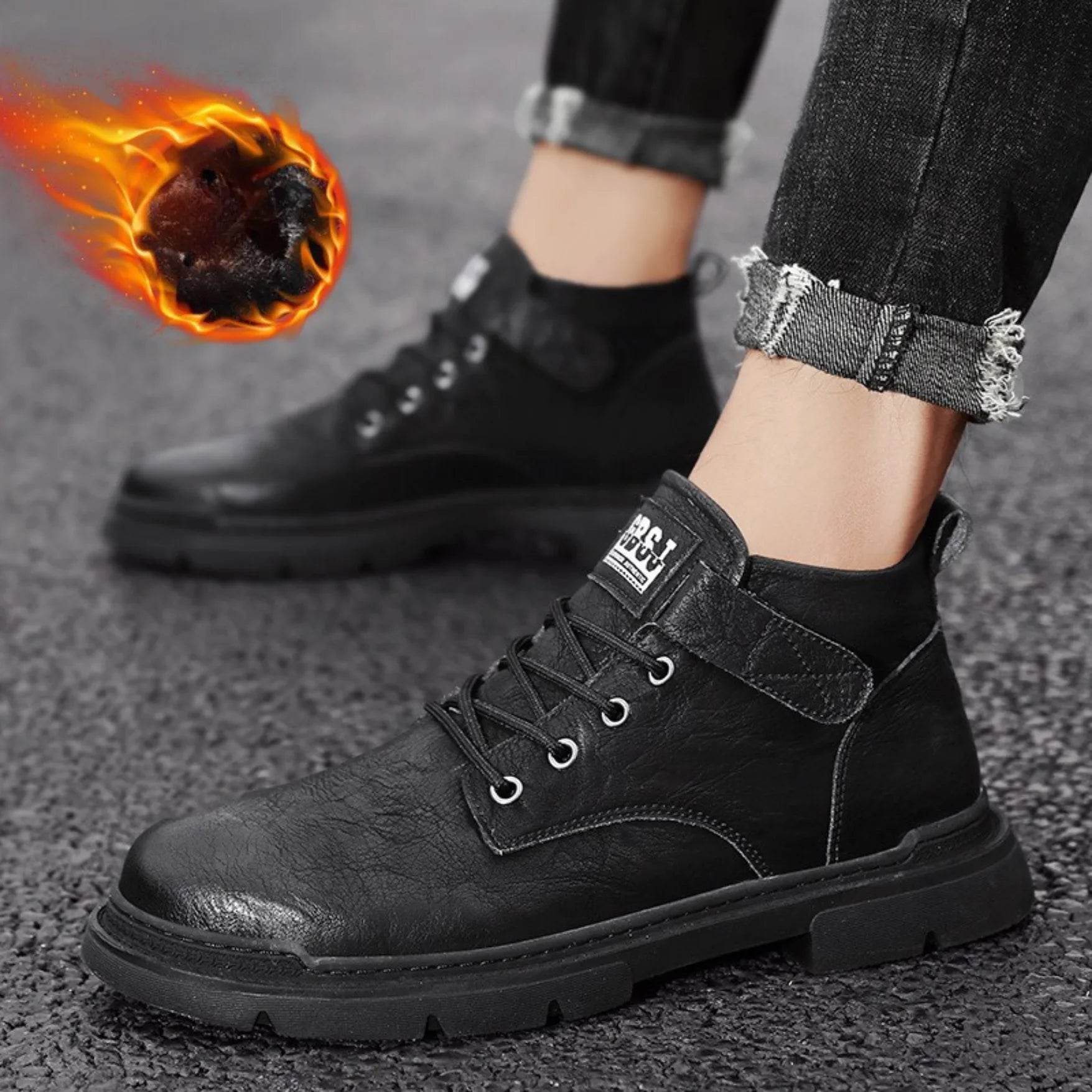 Best Men's Vintage Fashion Motorcycle Boots – Durable & Stylish - MODISH X