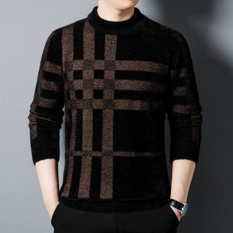 Men’s Striped Sweater – Stylish & Modern Knit Top for Winters - MODISH X