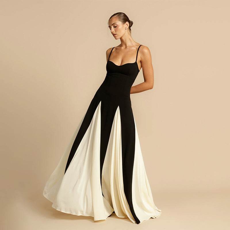 Women’s Contrast Colour Sling Dress – Stylish & Bold & Eye-Catching - MODISH X