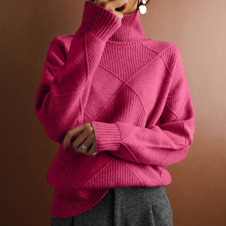 Women's Long-Sleeve Knitted Sweater – Perfect for Winter Fashion - MODISH X