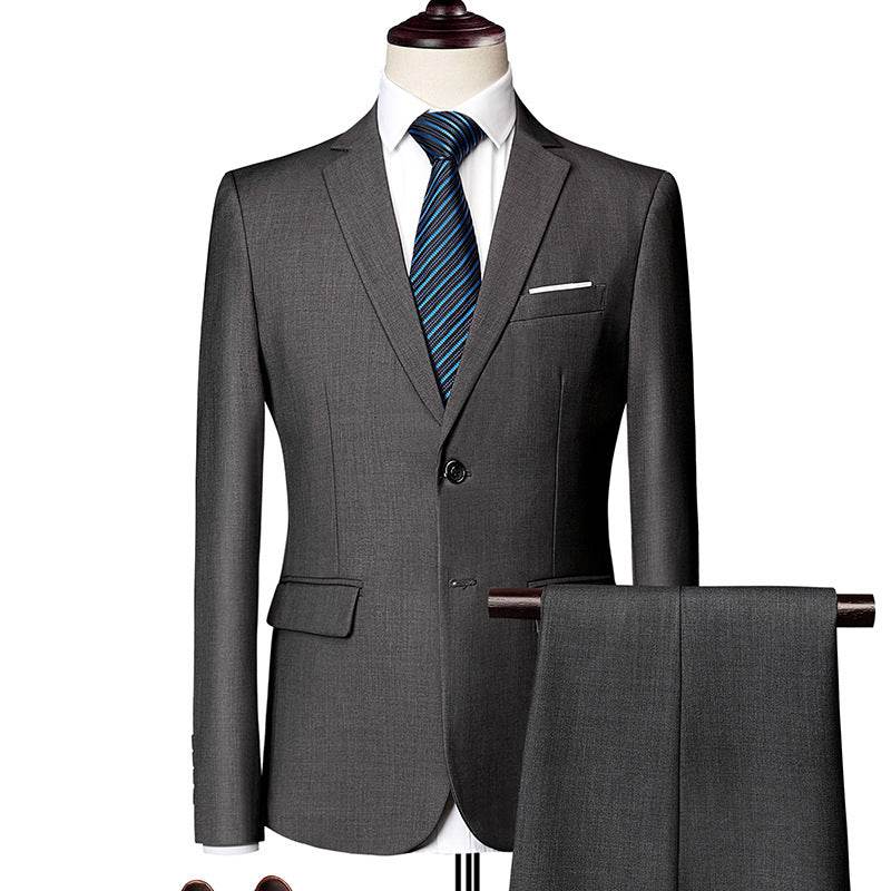 Black Suit for Men – Comfortable Casual Dress Two-Piece Suit - MODISH X