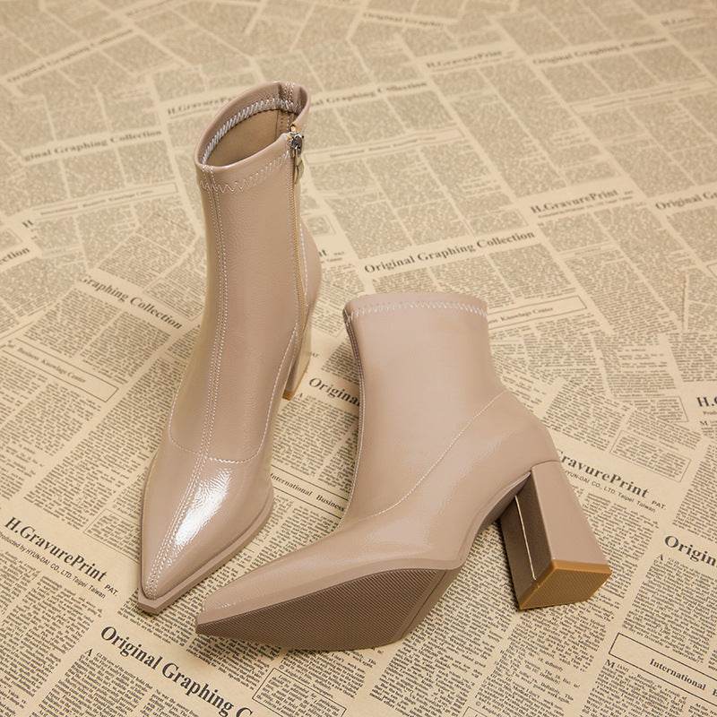 Women’s White Slim Ankle Boots UK – Trendy, Stylish & Autumn-Ready - MODISH X