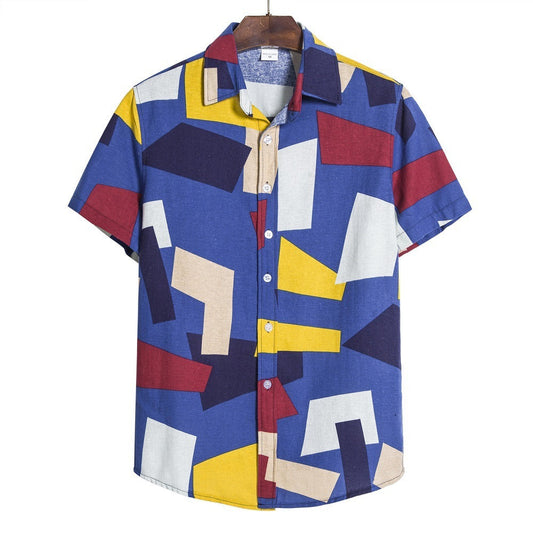Men’s Geometric Print Shirt – Bold Style & Modern Design