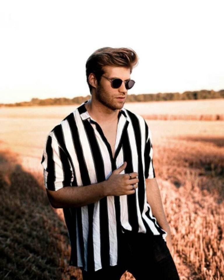 Men’s Striped Casual Printed Cotton Shirt – Stylish & Comfortable - MODISH X