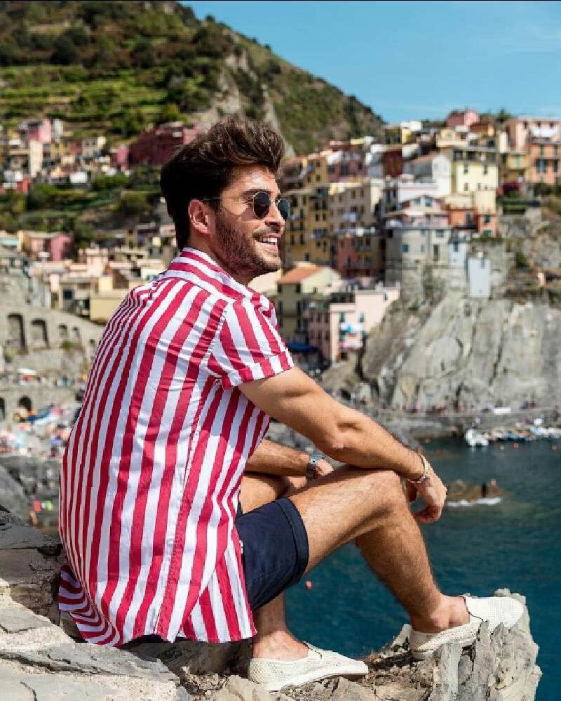 Men’s Striped Casual Printed Cotton Shirt – Stylish & Comfortable - MODISH X