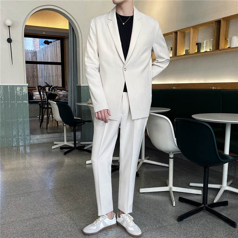 White Suit for Men – Comfortable Loose Fit Casual Summer Dress - MODISH X