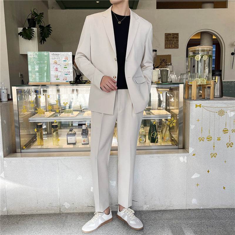 White Suit for Men – Comfortable Loose Fit Casual Summer Dress - MODISH X