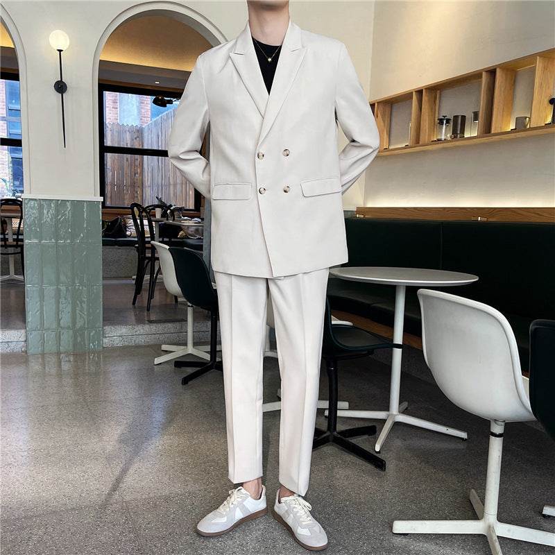 White Suit for Men – Comfortable Loose Fit Casual Summer Dress - MODISH X
