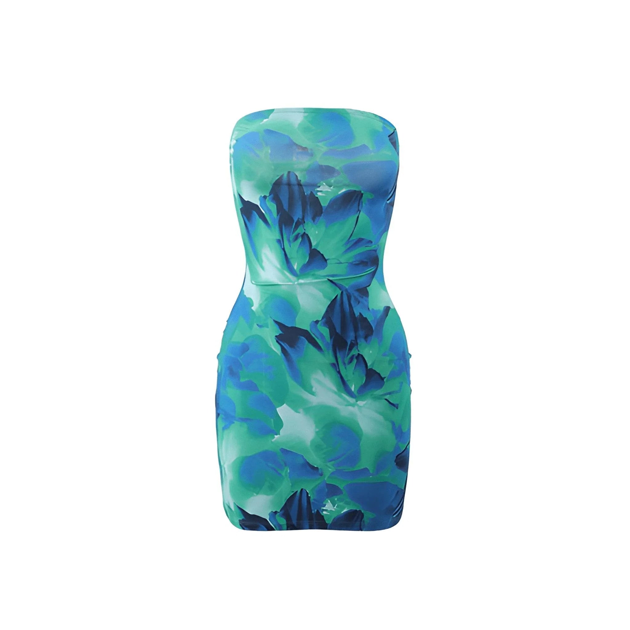 Women's Summer Floral Tube Top Sheath Shorts – Chic & Comfy Style - MODISH X