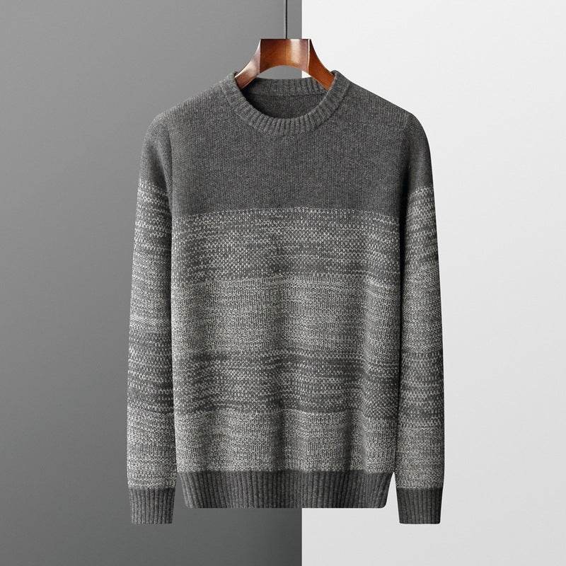 Men’s Knitted Pullover Sweater – Cozy Round Neck Wool Knit for Winter - MODISH X
