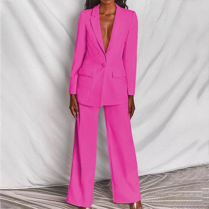 Women’s Long-Sleeve Trousers Suit – Professional & Stylish - MODISH X