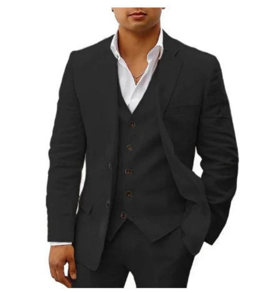 Linen 6-Piece Business Suit for Men – Stylish & Slim Fit Suit - MODISH X