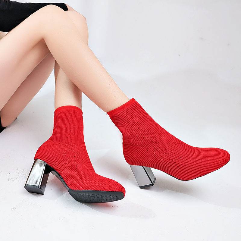 Women’s Elastic Flat Heel Boots – Comfy, Chic & Perfect for All-Day Wear - MODISH X