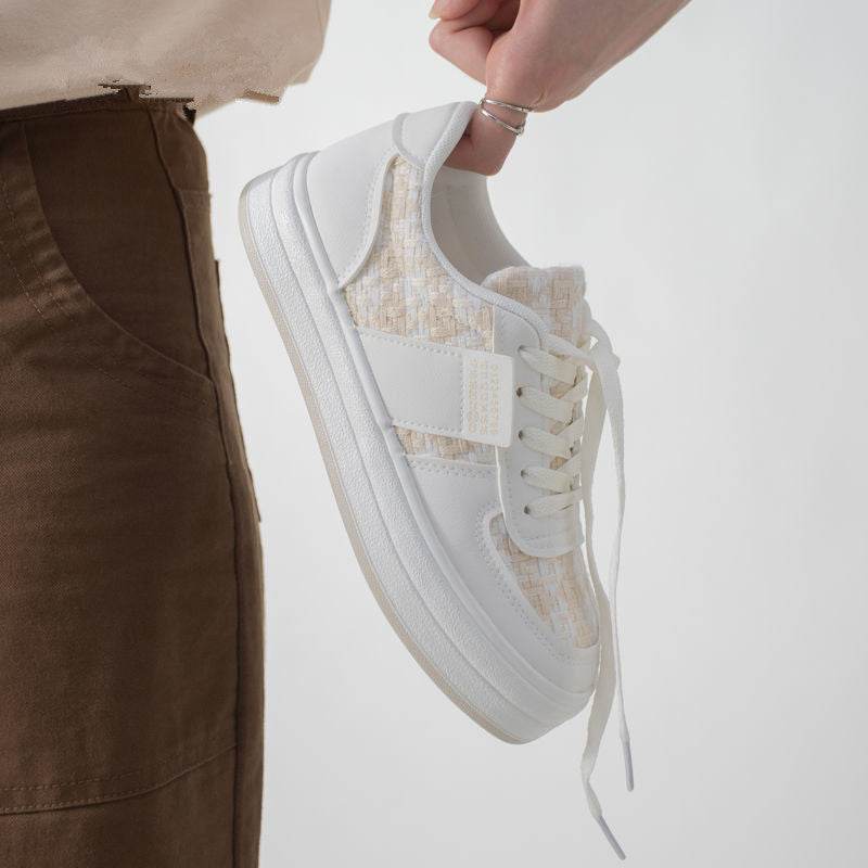 White Sneakers for Women – Modish & Comfortable Canvas Platform Shoes - MODISH X